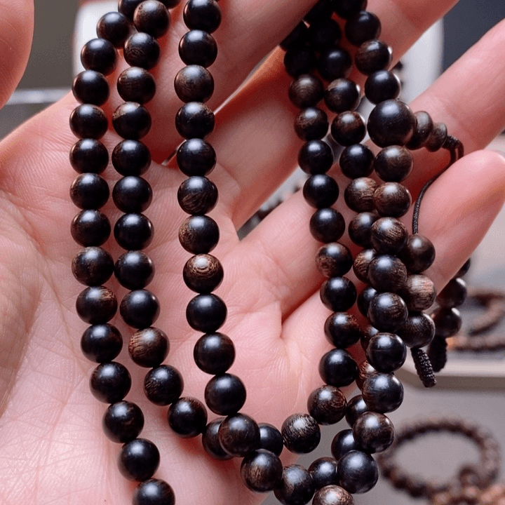 沉香手串芽庄白棋楠瘤疤0.6×108