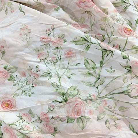 一米价数码麻料1.4米宽果子布艺地卷