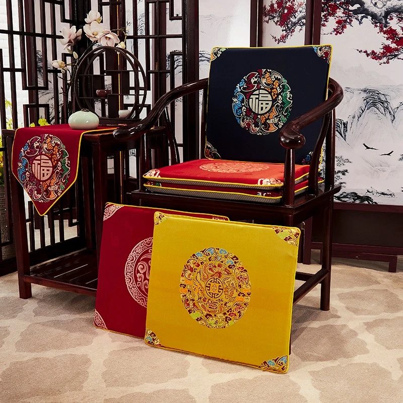 中式红木沙发垫坐垫实木家具木凳子茶桌红木椅茶椅座垫椅子坐垫