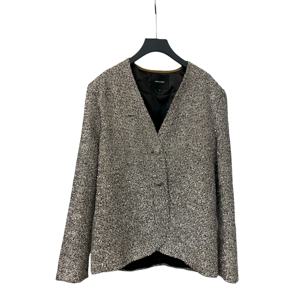 新款 小北韩版小众亮晶晶大牌气质外套复古高街设计感西装外套