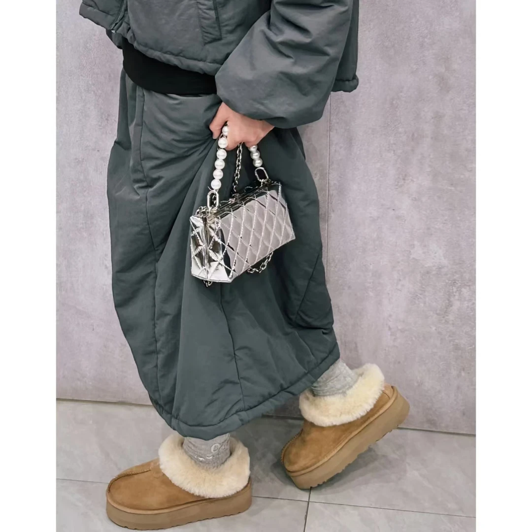 桑坡雪地靴塔兹特加绒雪地靴皮毛一体外穿冬季秋冬百搭雪地靴