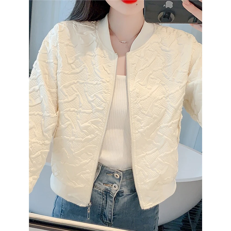 2025潮牌冬季新款高级感小香风外套百搭棒球服小个子短款夹克上衣