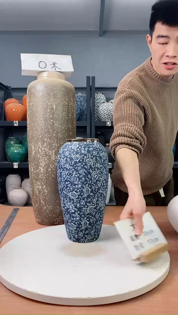 【闪购商品】瓶瑕疵青花芙蓉大号无花