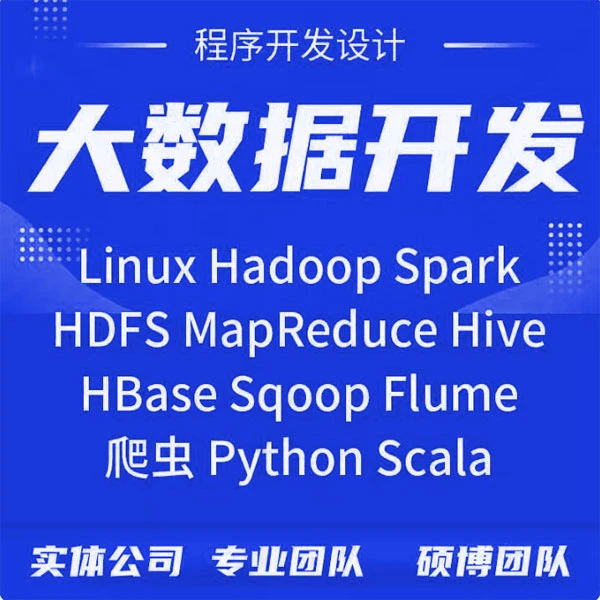 Hadoop大数据代做Spark开发Python程序Scala数据分析Hive代做程序