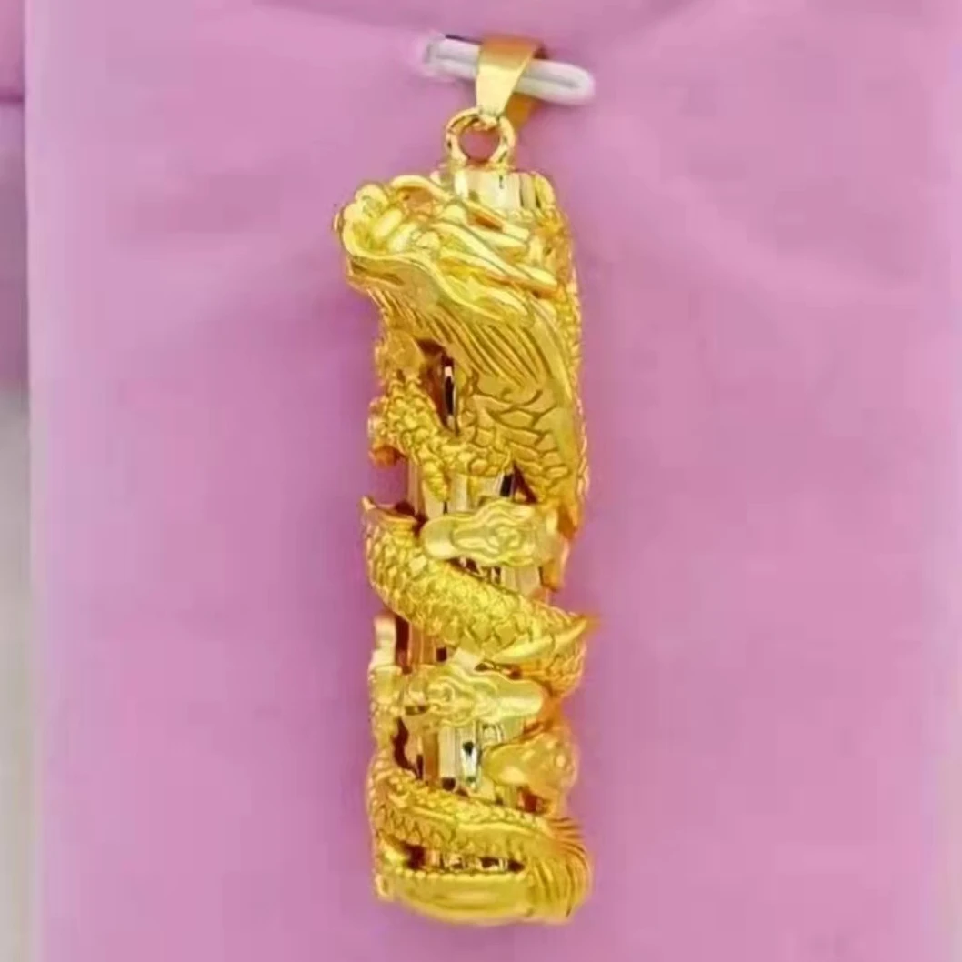 合金吊坠 盘龙柱吊坠