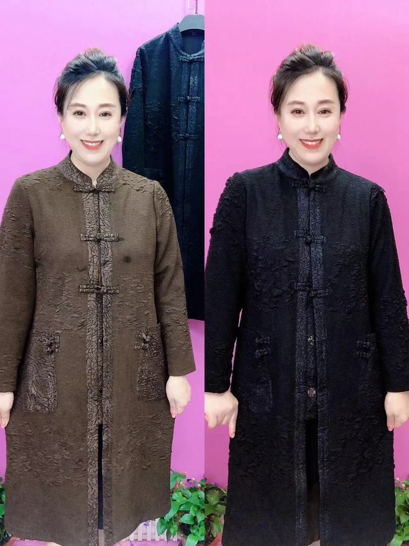 玲阳光佳人8405盘扣外套衣长95-97左右