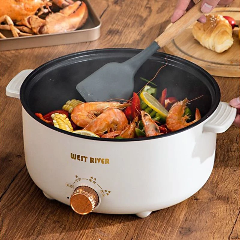 电煮锅不粘锅全自动电火锅一体炒菜电炒锅多功能料理锅不粘电饭煲