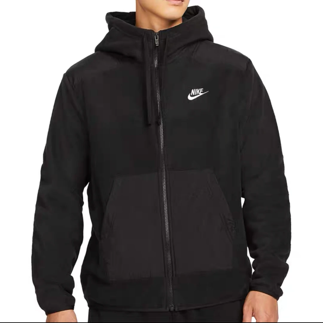 Nike男子秋冬运动休闲保暖摇粒绒连帽夹克外套 DD4883