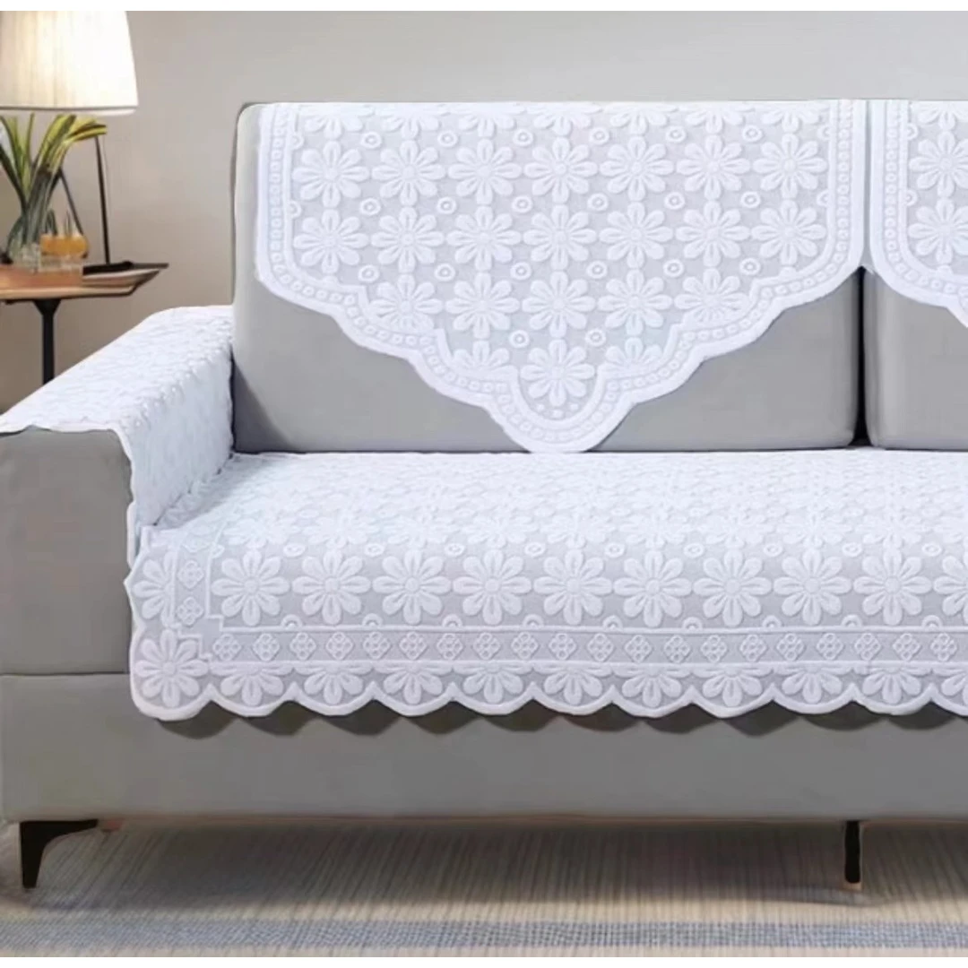 蕾丝加厚沙发巾防尘盖布靠背巾扶手巾布艺欧式全盖沙发搭巾后背巾