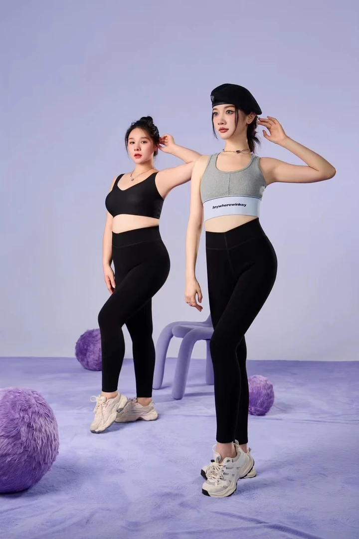 女士加厚加肥小黑裤162