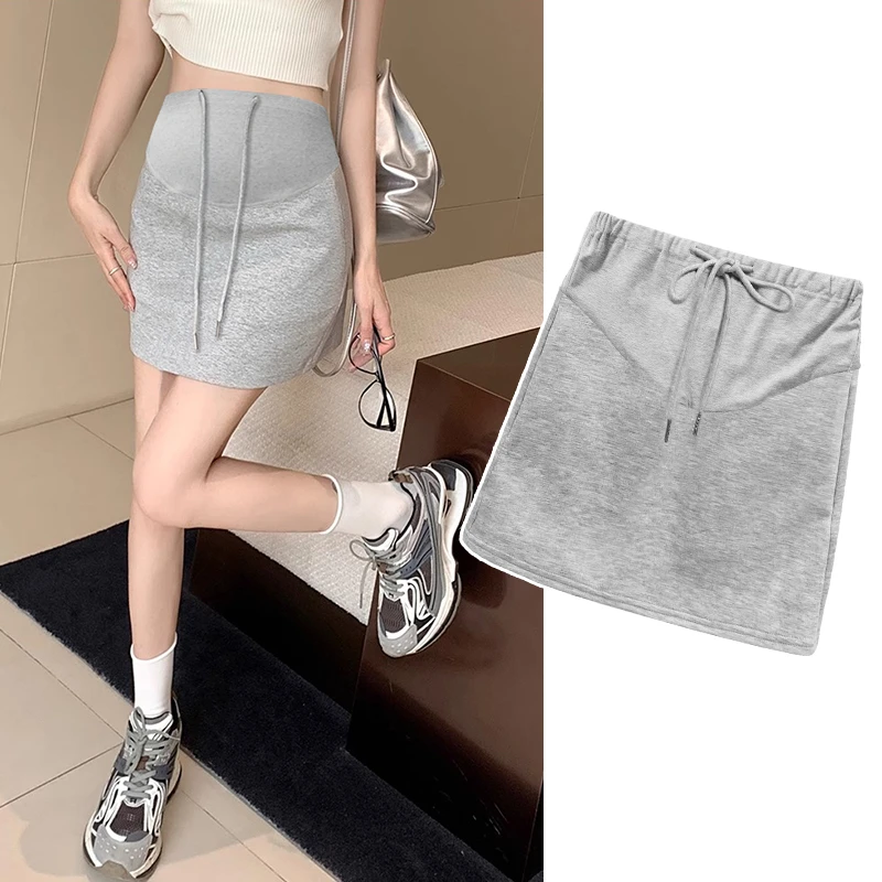 孕妇短裙夏季外穿2025新款百搭包臀A字运动半身裙防走光休闲夏装
