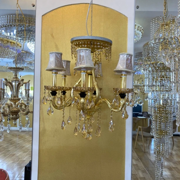 欧式复古金色水晶壁灯客厅卧室床头灯酒店墙壁灯美式轻奢家用创意