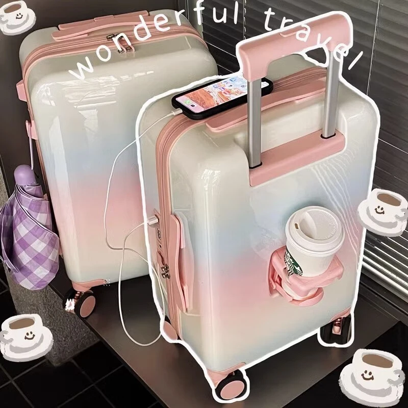 PointKid高颜值行李箱拉杆箱女登机箱20寸型轻便旅行箱24寸大容量