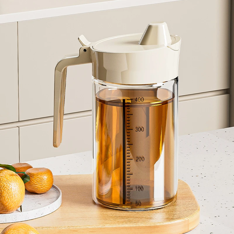 油壶家用厨房防漏油罐壶自动开合大容量酱油醋不易挂油玻璃油瓶