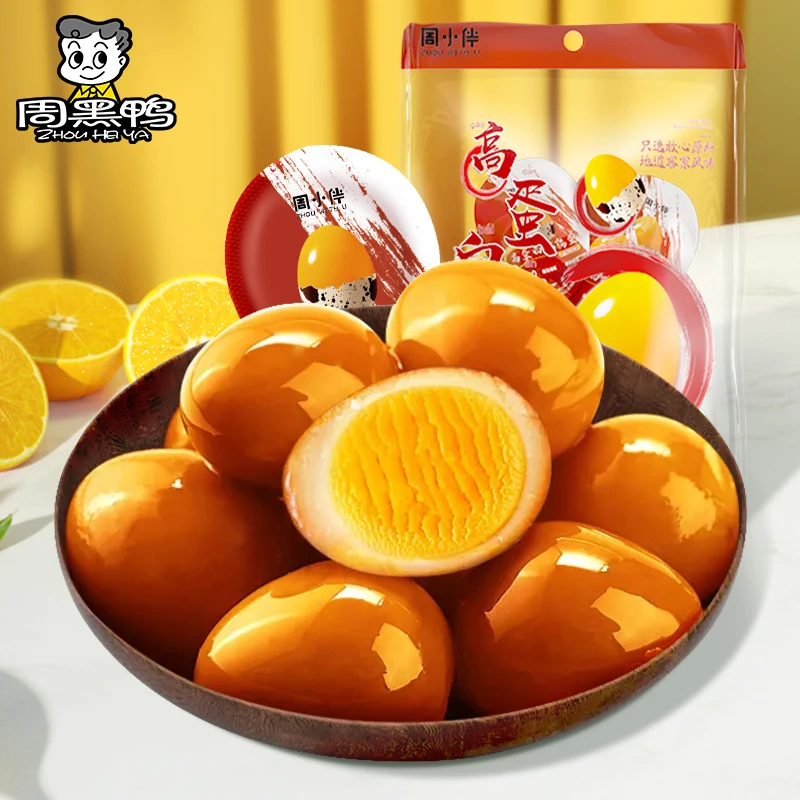 周黑鸭周小伴鹌鹑蛋385g 小铁蛋盐焗味卤蛋独立小包约48颗