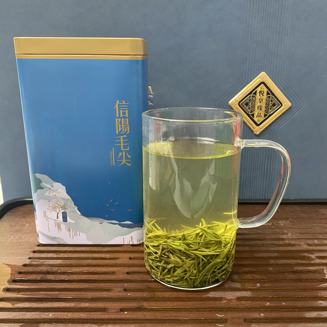 信阳毛尖明前 一芽一叶 茶汤金黄明亮 香高味浓耐泡 栗香浓郁包邮