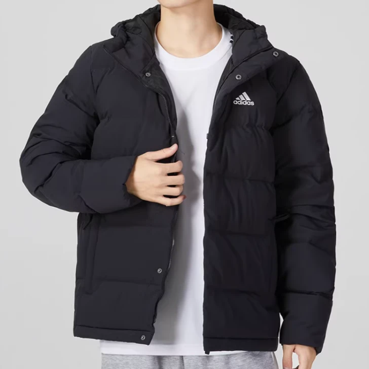 adidas/阿迪达斯连帽羽绒服运动休闲舒适保暖男装外套HG8751 C