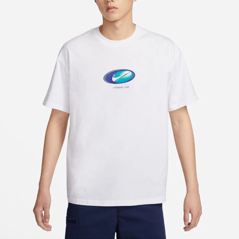 Nike/耐克短袖T恤运动休闲舒适透气针织圆领男装DX9461-100 Z