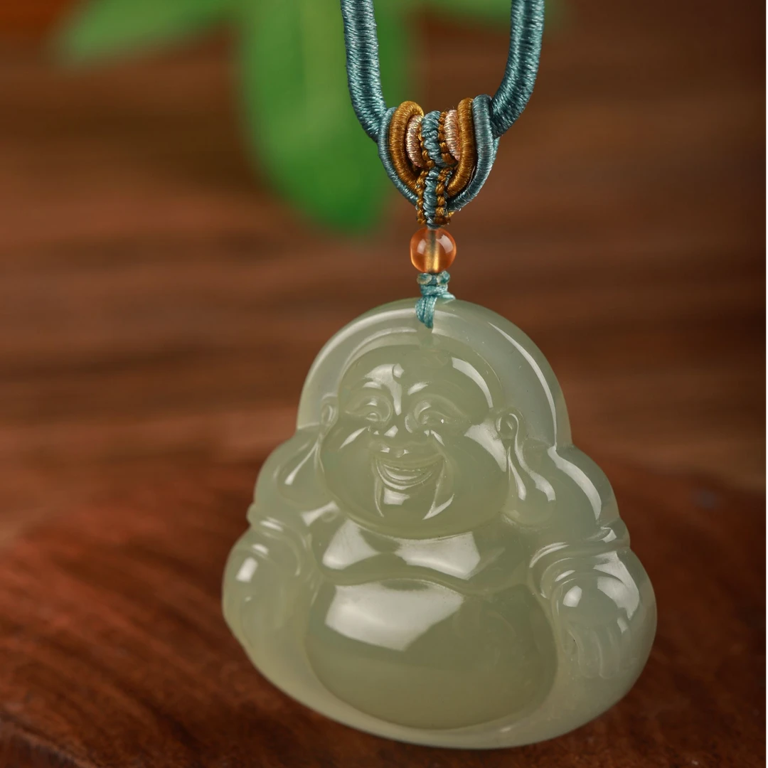 慧心 | 弥勒佛吊坠39.5*38.5*10.5-六六直播专属（多样性发货