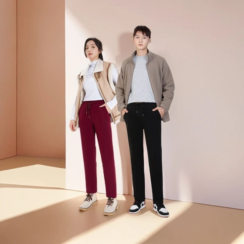 90白鸭绒！7A抗菌男女款羊毛蚕丝休闲光感科技舒适羽绒裤8801/8802