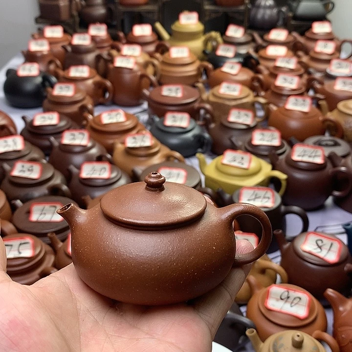 紫砂茶壶白*啡宜兴紫砂