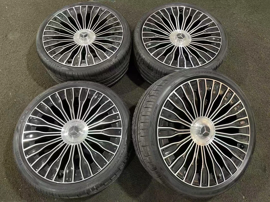 21寸奔驰S580轮毂配原厂迈巴赫245/35R21 285/30r21奔驰S级E级