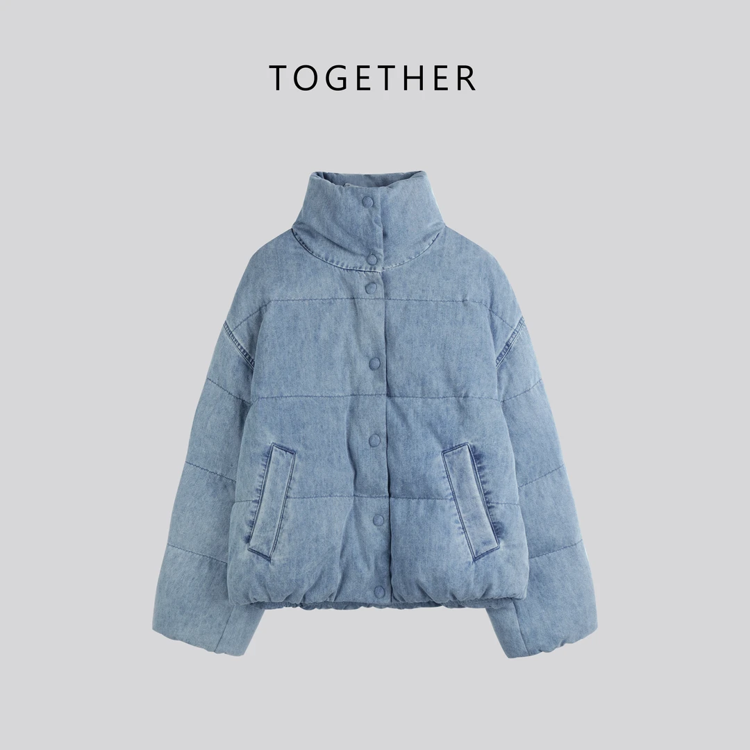 【Together】 · 木蓝 · 冬季立领白鹅绒保暖加厚冬天外套#W5070