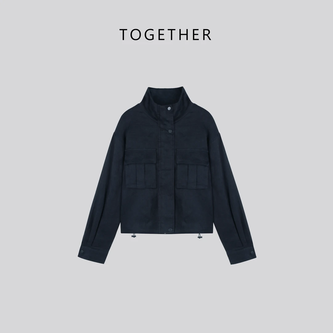 【ASIA BLUE】 · 岁晚 · 2025春季立领抽绳设计感口袋长袖外套52998