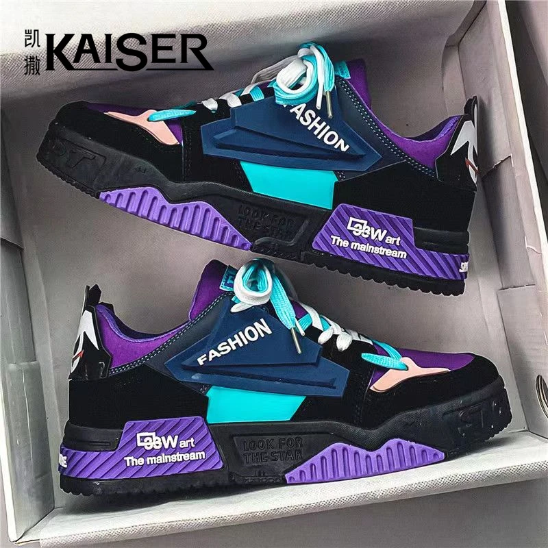 KAISER/凯撒新款正品男鞋潮流运动网红爆款休闲百搭厚底低帮板鞋