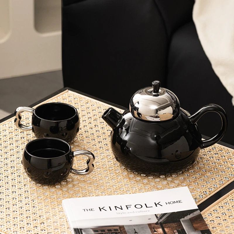 轻奢简约大气陶瓷冷水壶套装水具套装家用客厅高颜值下午茶咖啡杯