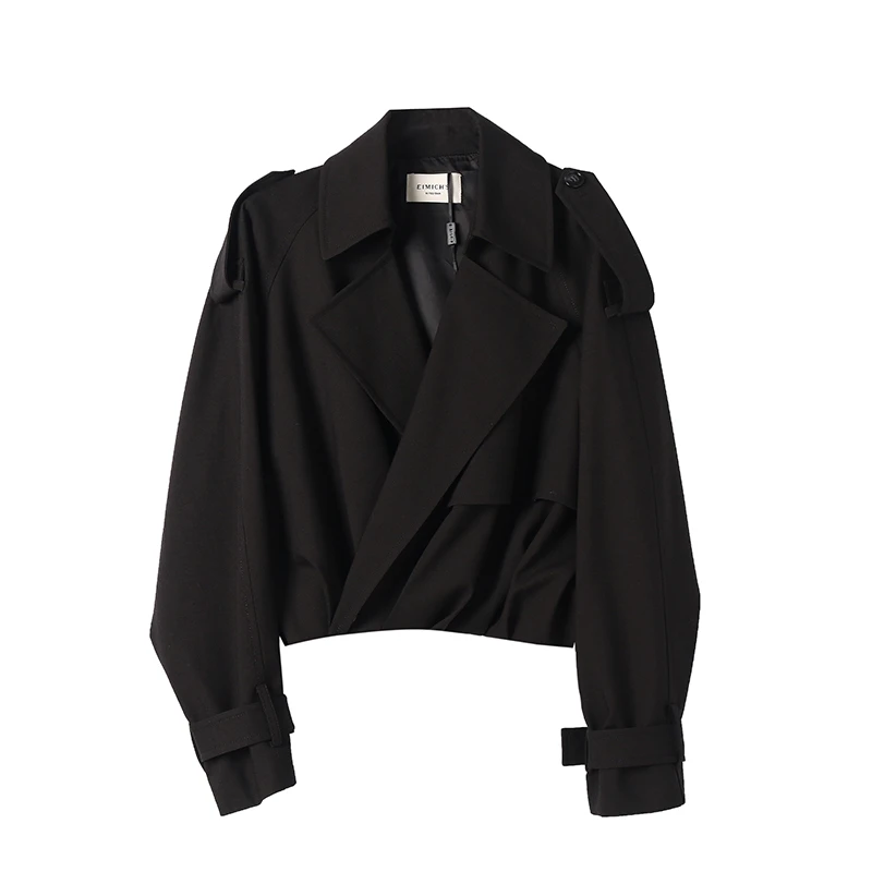 短款风衣女2024春季新款英伦风高级感复古小个子EC43WTO839