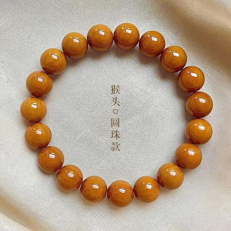 精品野生小尺寸猴头核桃正圆凤仙籽打磨高密度男女手串手持