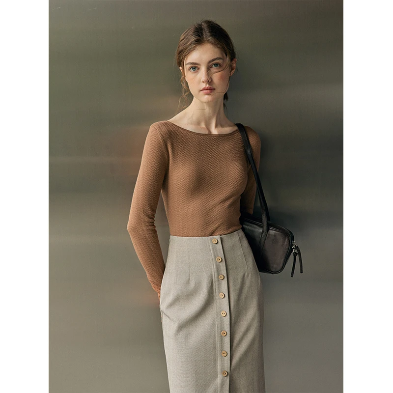 Mix Selection｜简织NO.49 针织打底衫女秋冬季百搭毛衣MSAIY0193