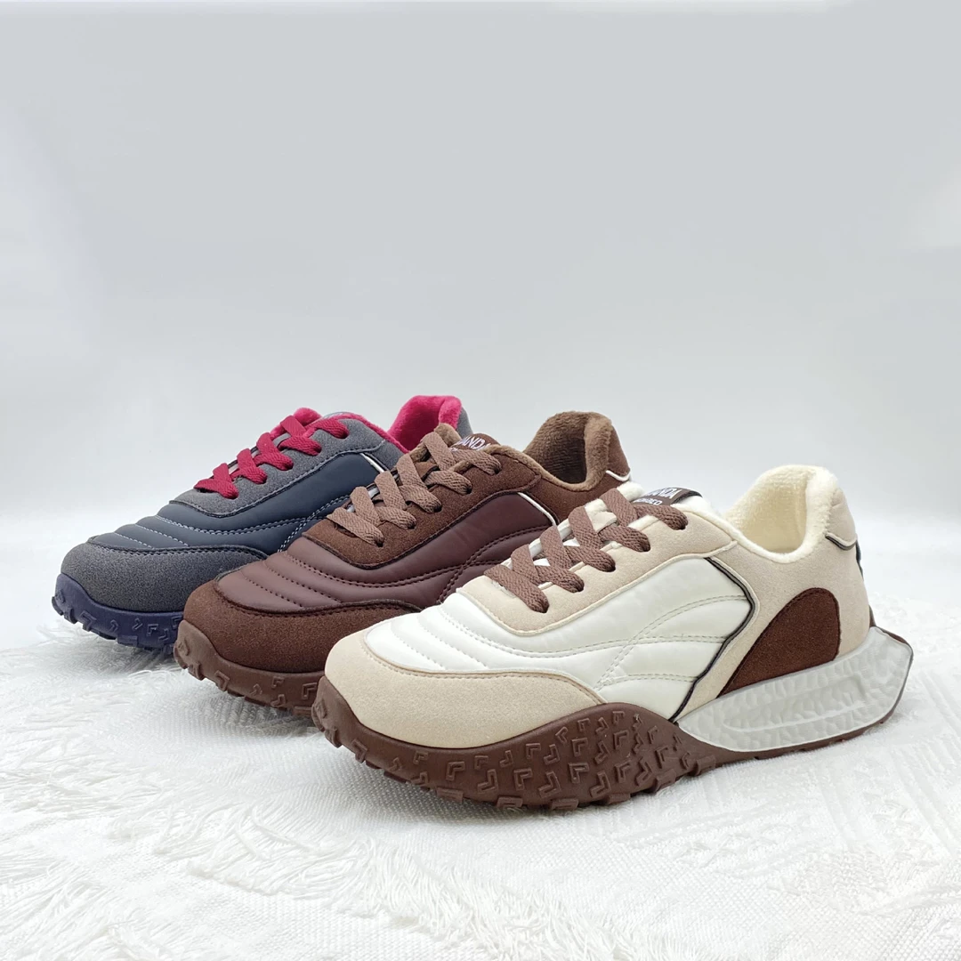 复古内增高德训鞋女2024秋冬季新款百搭透气老爹鞋运动休闲阿甘鞋