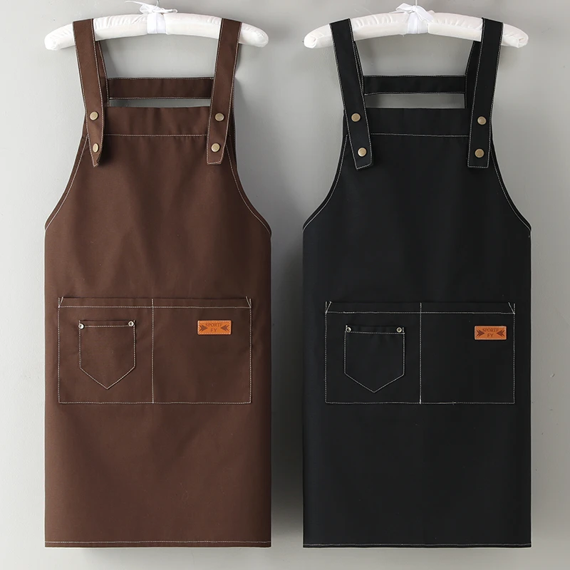 围裙厨房餐饮专用防污耐脏耐磨透气高档颜值网红款定制印字工作服