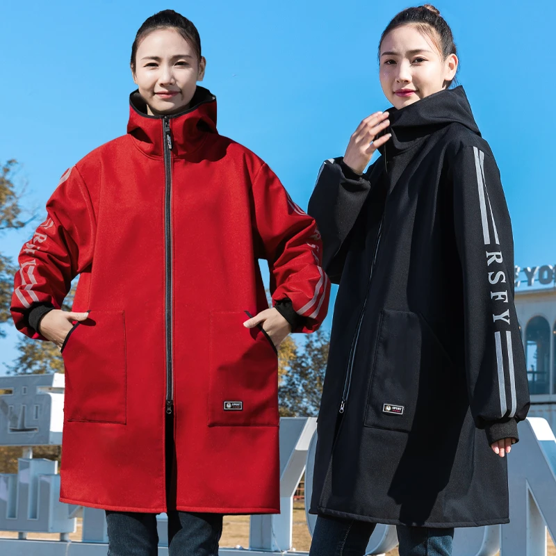 生活匠外穿罩衣防水防油加绒加厚防风做饭干活上班耐脏挡风工作服