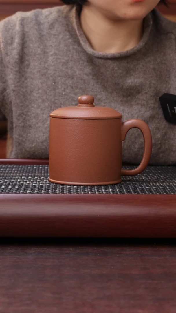 【闪购商品】紫砂杯子红降坡墩墩杯