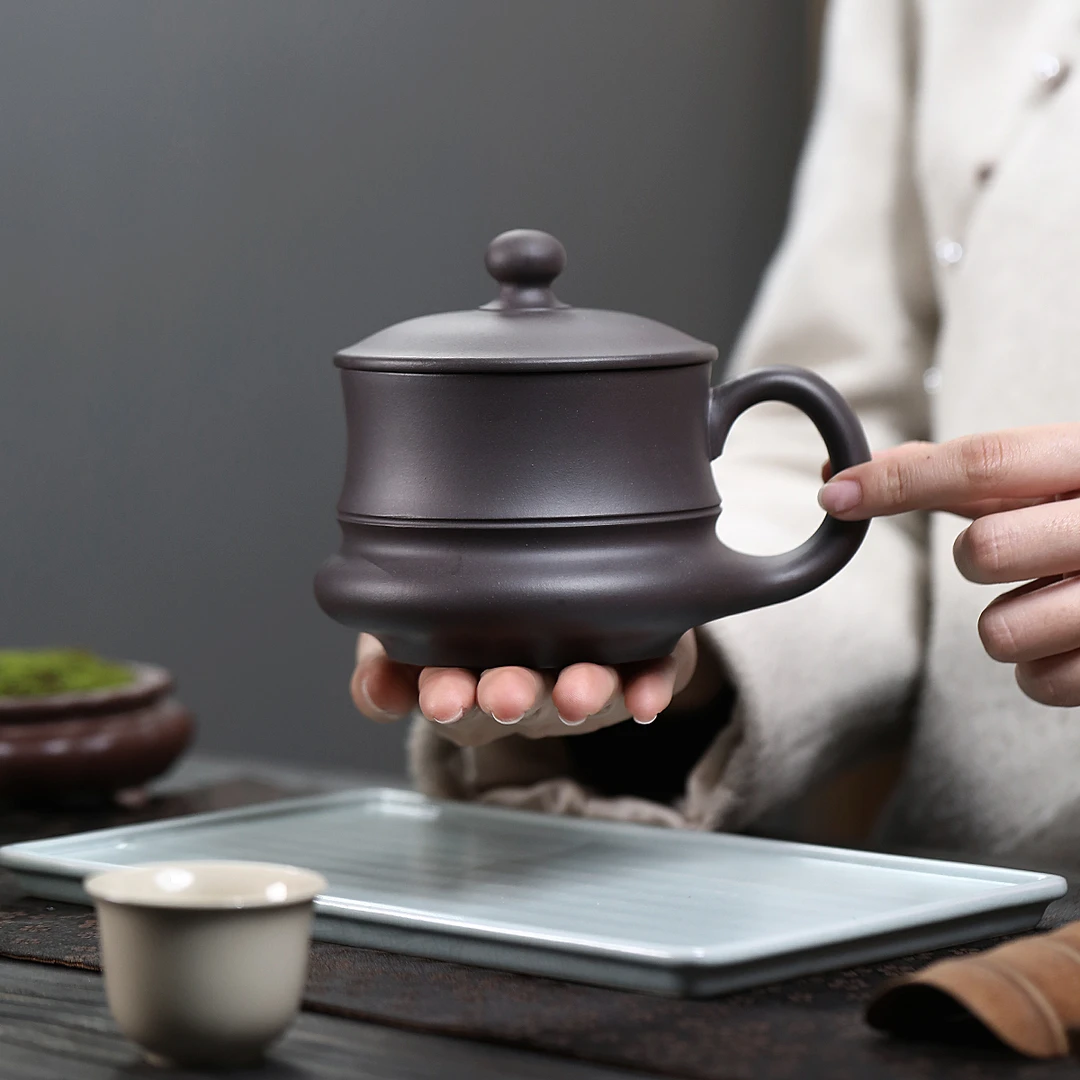 宜兴市丁蜀镇原矿紫砂盖杯家用女士男士带盖小容量大容量高档