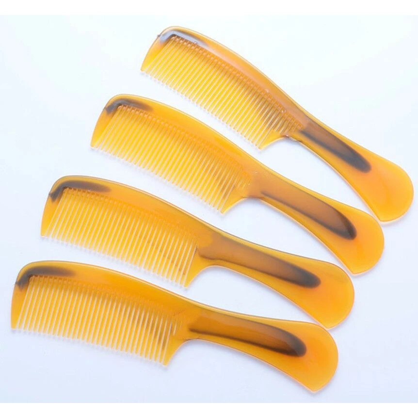 3把牛筋梳子色塑料男女美发牛筋梳子宽细齿梳直发卷发适用折不断