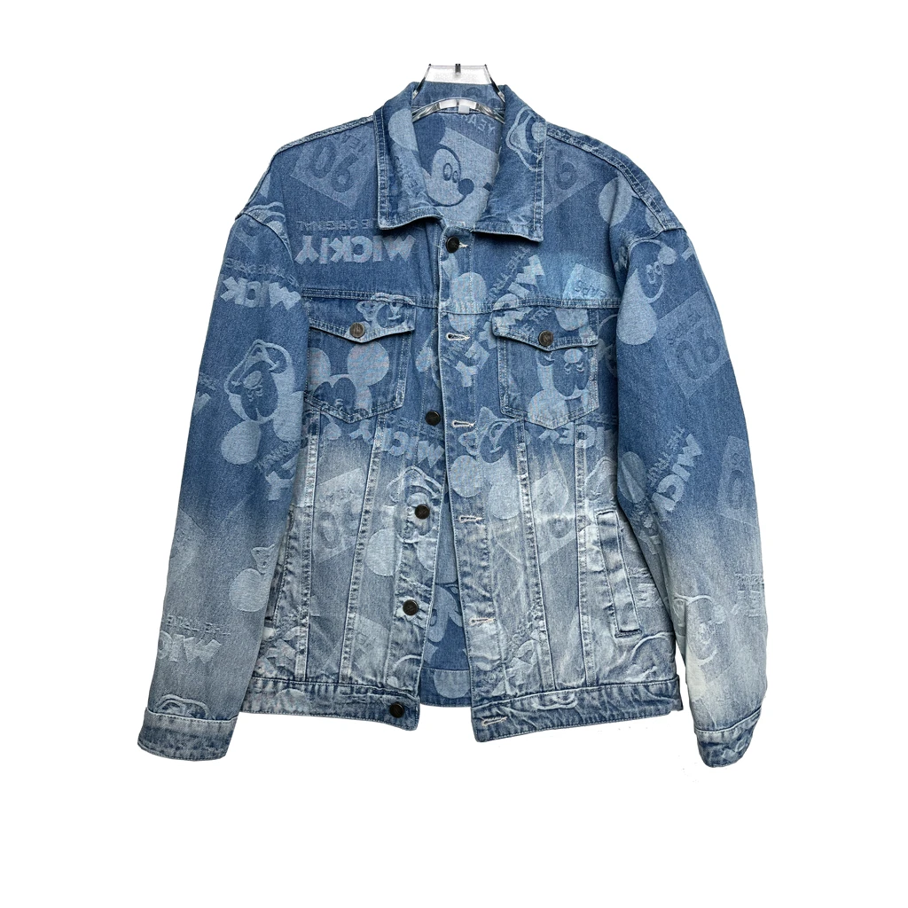 【三号线】潮流街头复古青少年舒适百搭休闲帅气牛仔外套D001