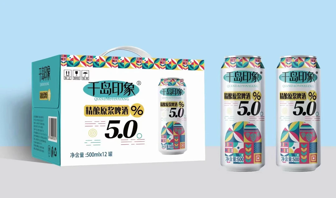 千岛印象白啤 酒精度5.0麦芽度12