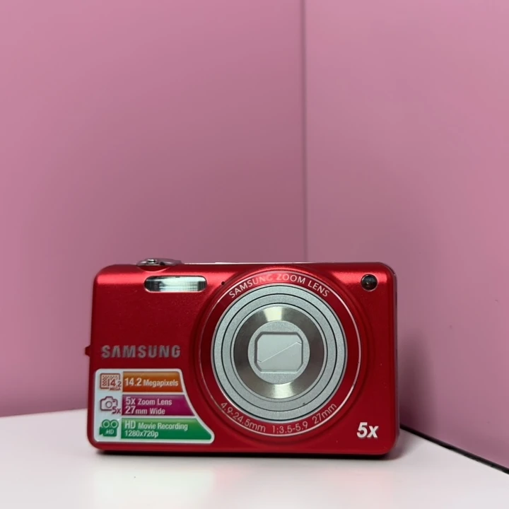 95新 Samsung/三星 ST65红便携式拍照数码卡片相机CCD便携式小型