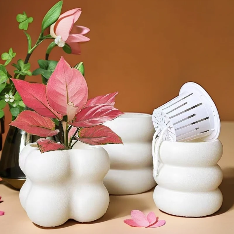 塑料花盆家用清仓捡漏水培蝴蝶兰花多肉绿萝发财树盆栽盆景盆