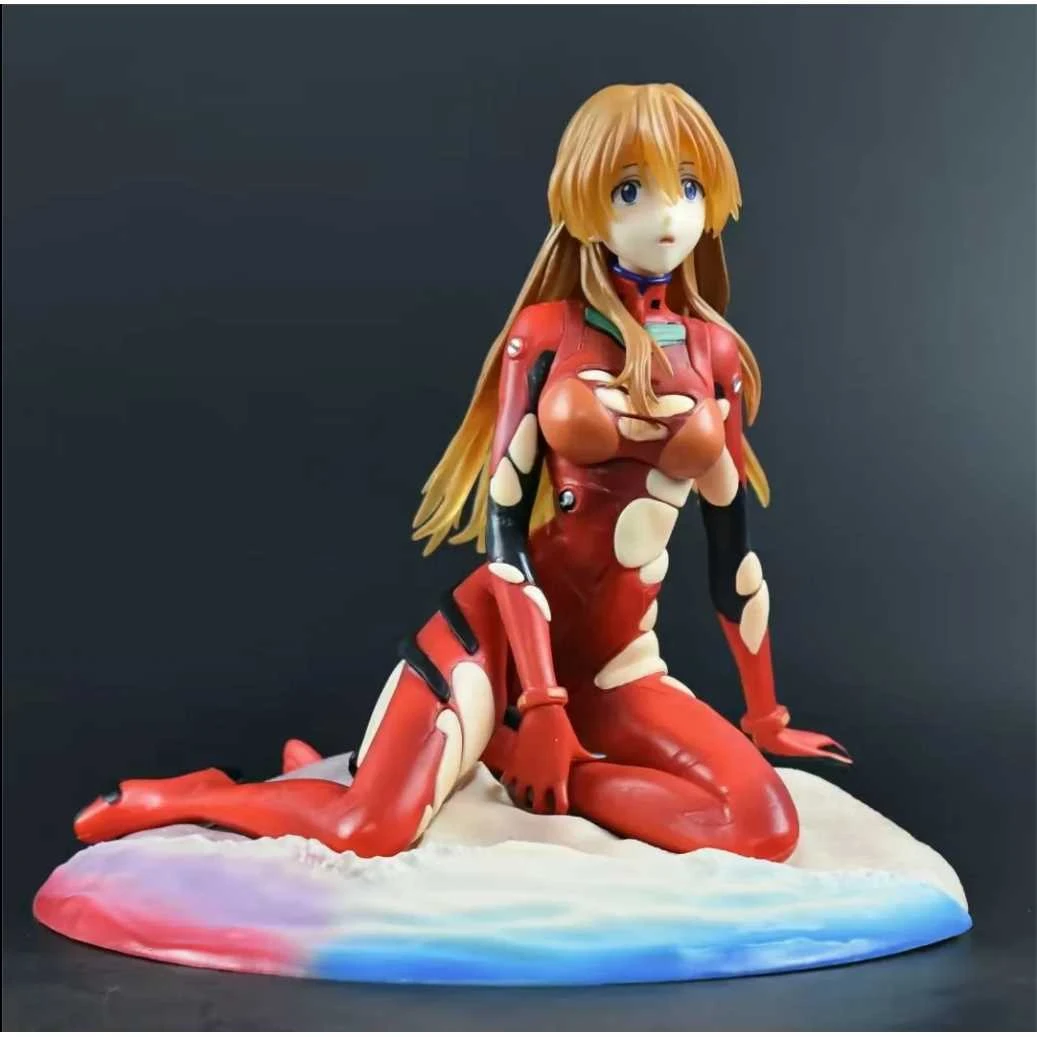 动漫国产新世纪福音战士 明日香 最后一幕 坐姿 模型摆件机箱