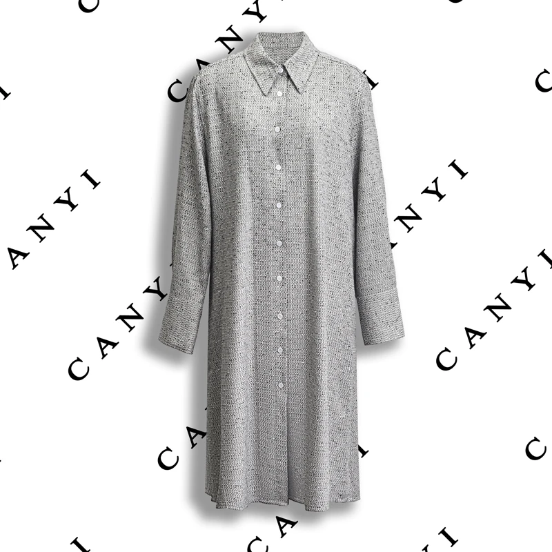 【售罄】毛棉混纺连衣裙CY05-25052806