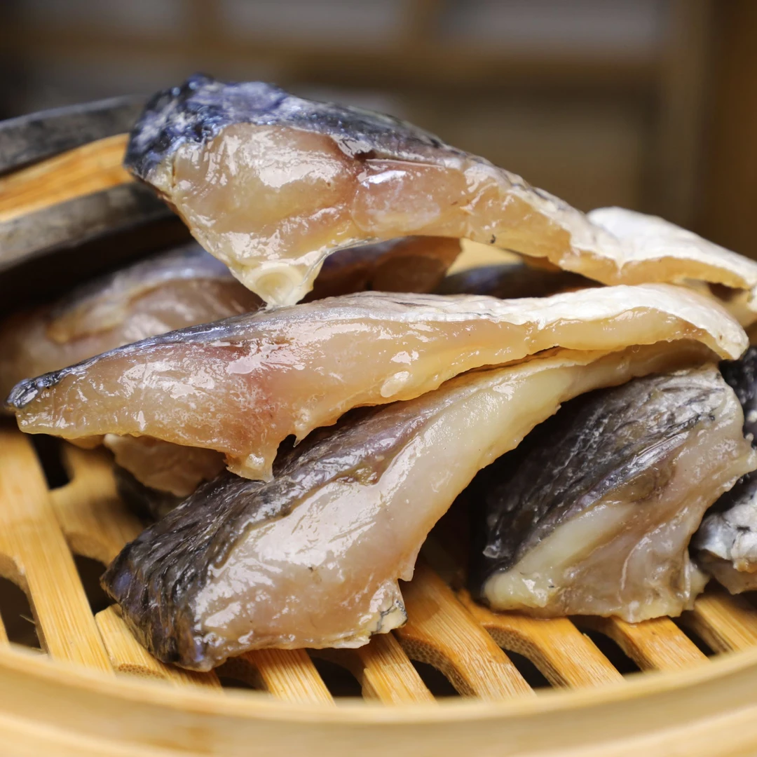 洪湖米之团土特产 生态腌制干鱼 阳干草鱼块500g/包 【顺丰包邮】