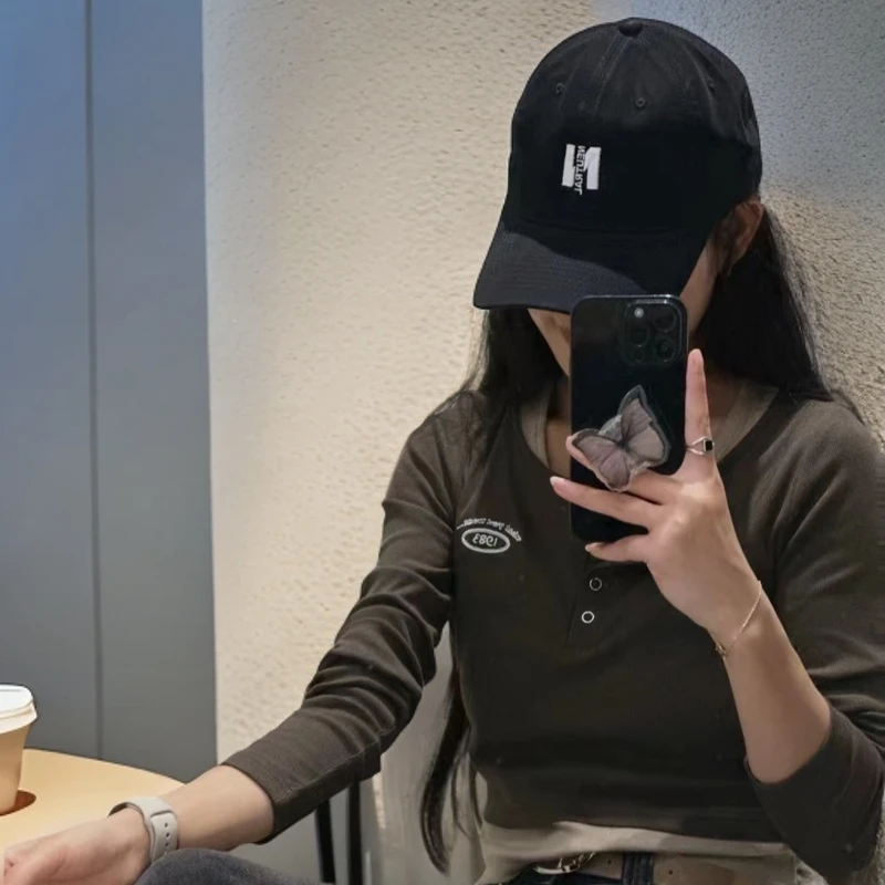 青春活力日系潮牌棒球帽男女深顶大头围鸭舌帽显脸小软顶刺绣防晒