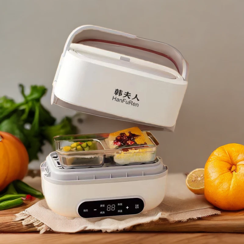 上班族热饭菜多功能小型自热保温饭盒双层懒人神器便携加热饭盒