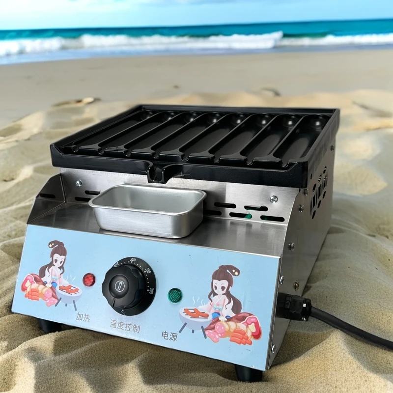 【电热款】霍氏恩麦自动恒温店面脆皮烤香肠机淀粉面肠专用商用炉子