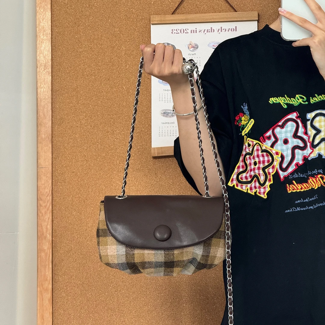 一张同学【长约21cm宽5cm高14cm】秋冬韩系手提单肩斜跨包F84咖色